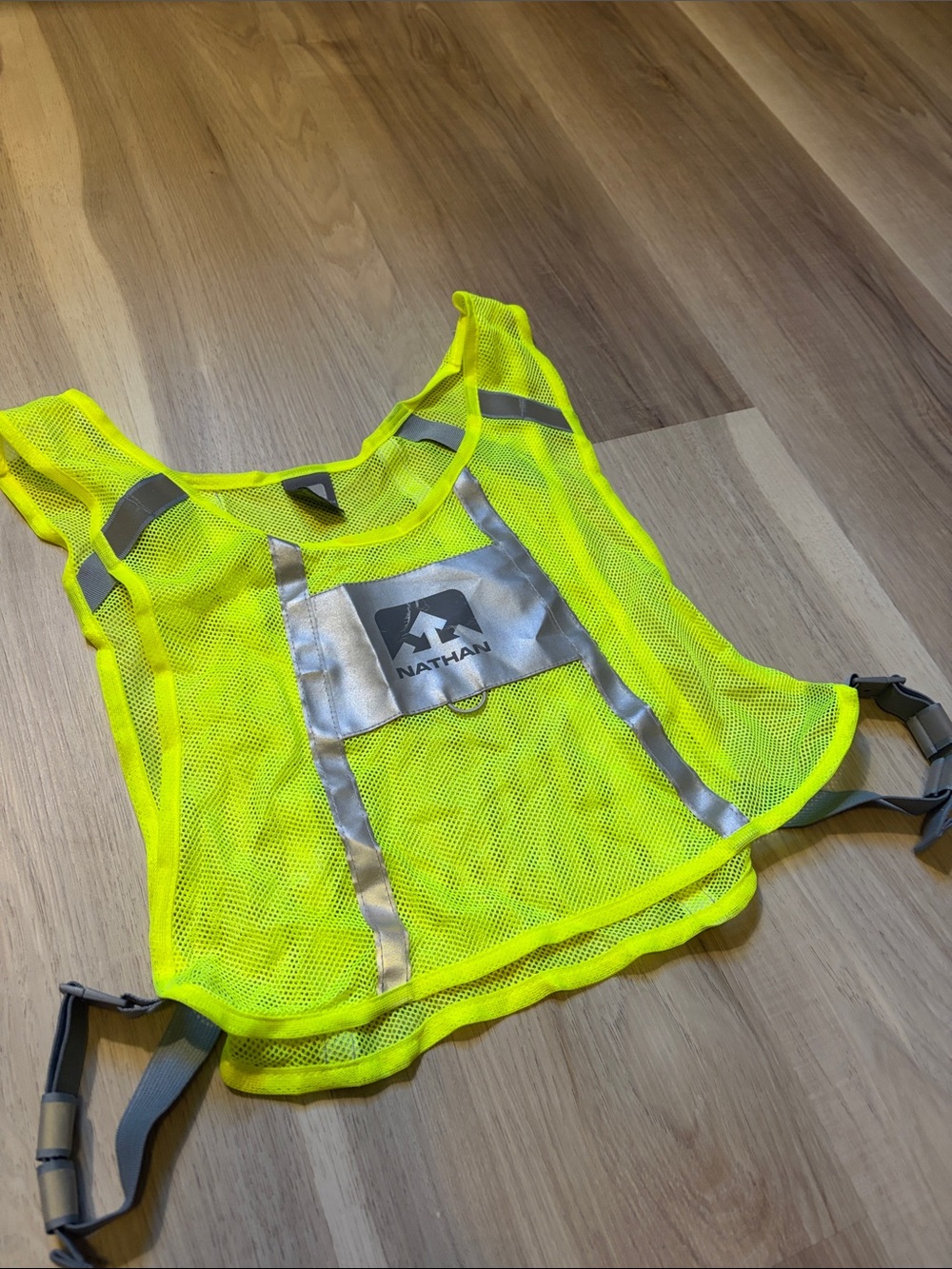 Natan Running Vest - Neon Yellow with Silver Reflective Strips